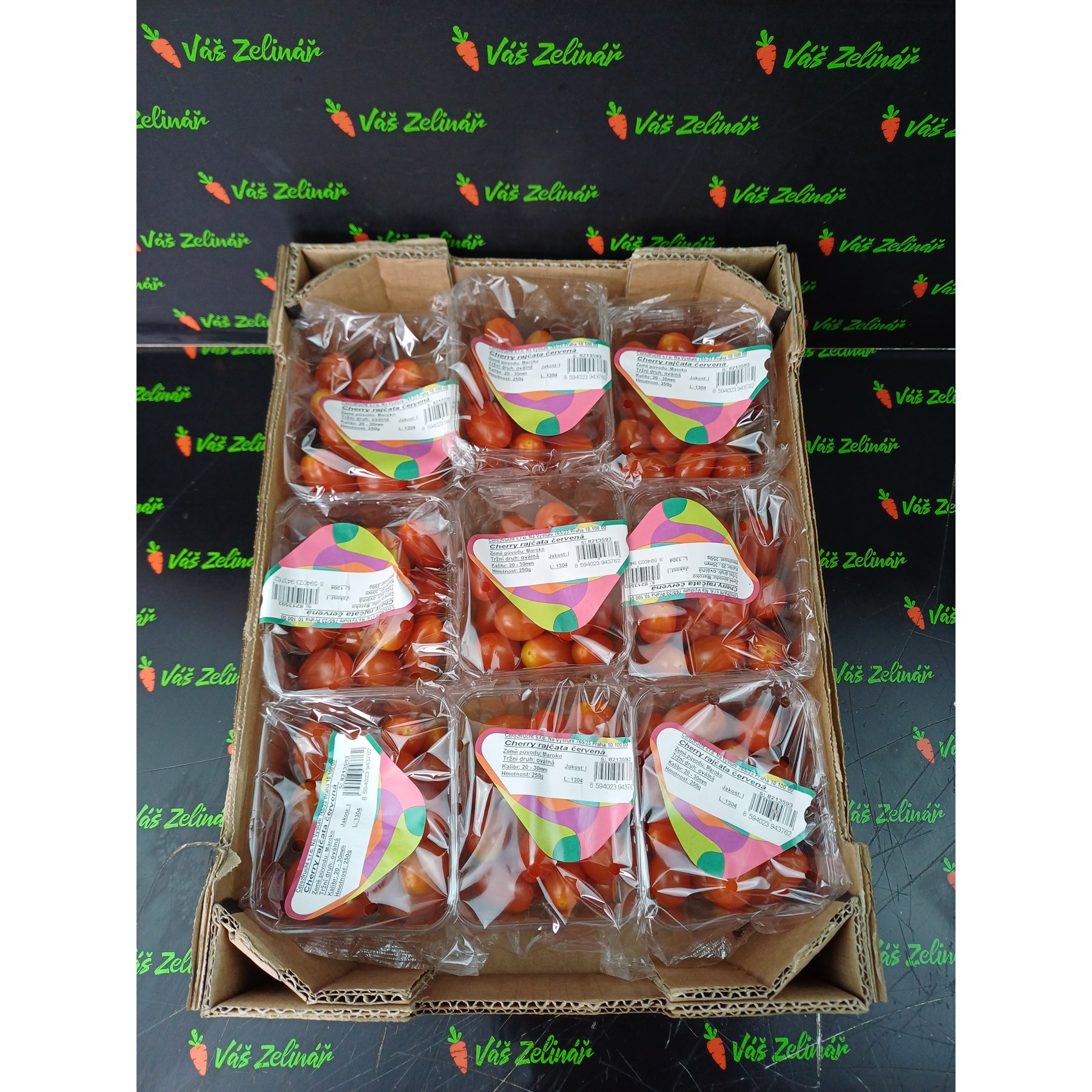 Rajčata cherry kulatá, 9x250g | Váš zelinář