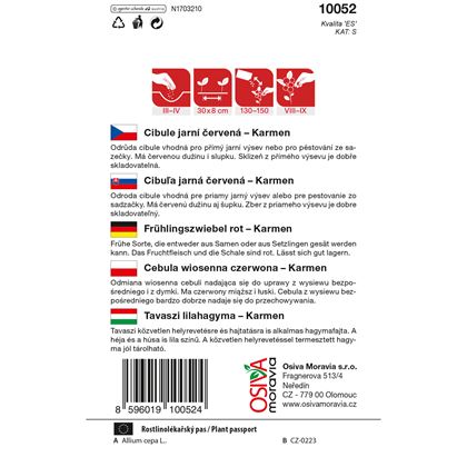 Osiva - Cibule kuchyňská KARMEN , 10ks
