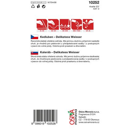 Osiva - Kedluben DELIKATESS WEISSER, 10ks
