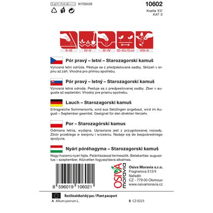 Osiva - Pór STAROZAGORSKI KAMUŠ, 10ks