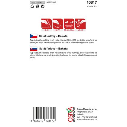 Osiva - Salát hlávkový ledový BAKATA, 10ks