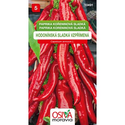 Osiva - Paprika zeleninová - kořeninová HODONÍNSKÁ SLADKÁ , 10ks