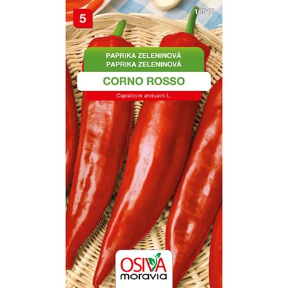 Osiva - Paprika zeleninová - sladká CORNO ROSSO, 10ks